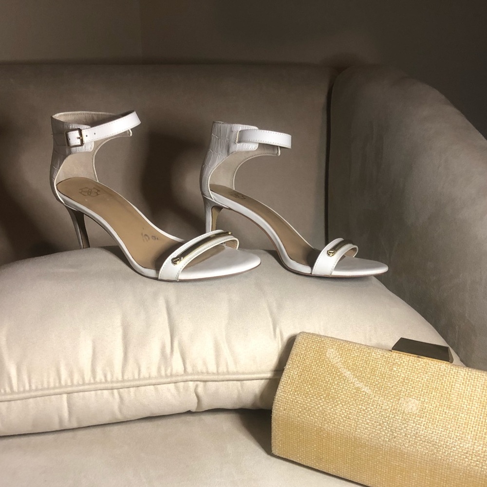 White Ann Taylor Heels